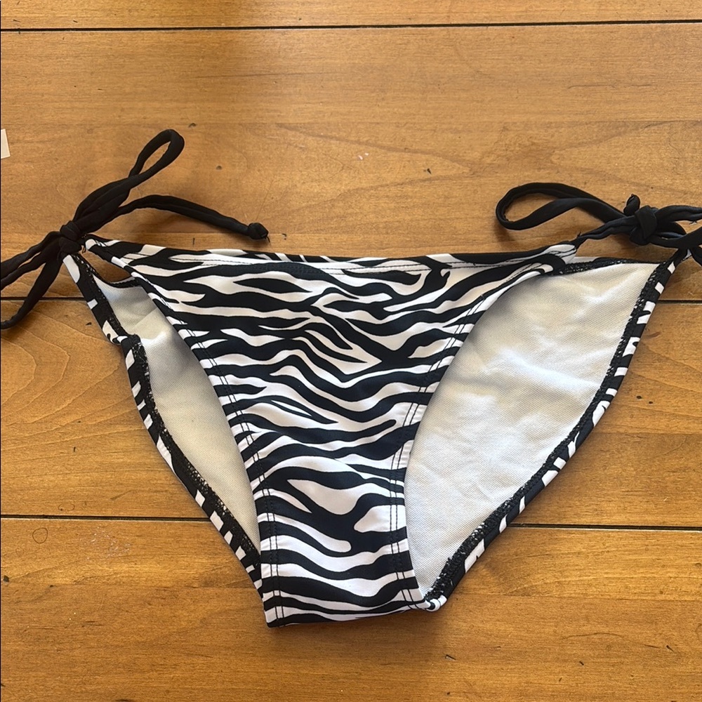 Zebra Print Women's Swim Bottom